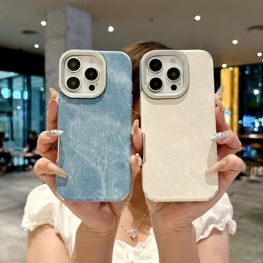 Leather Snow Mountain Pattern Phone Case For iPhone Cases